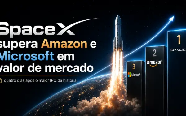 SpaceX supera Amazon e Microsoft em valor de mercado quatro dias após o maior IPO da história