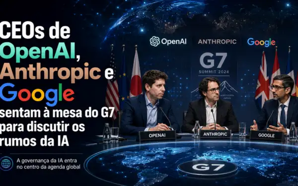 CEOs de OpenAI, Anthropic e Google sentam à mesa do G7 para discutir os rumos da IA